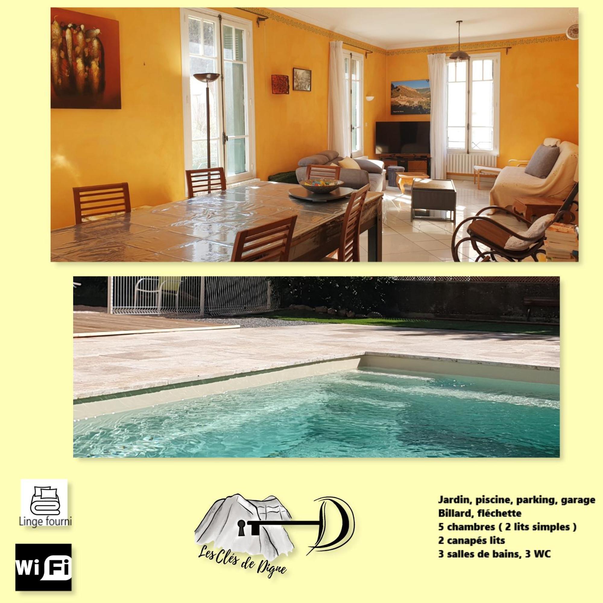 Tres Bel Appartement Avec Piscine Digne-les-Bains Exterior foto